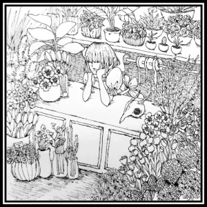 「君のアルバイトにとても似合った花屋」/ 零度poolアートワーク