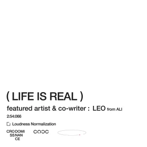 「Life Is Real」cross-dominanceアートワーク