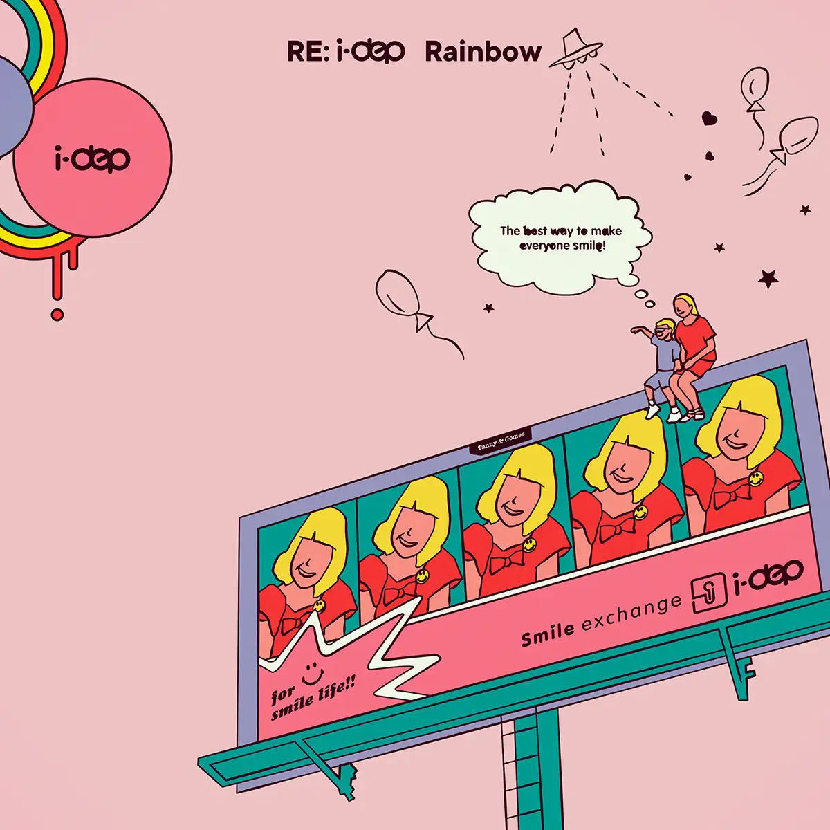 「Rainbow(Rerecorded Version)」i-depアートワーク