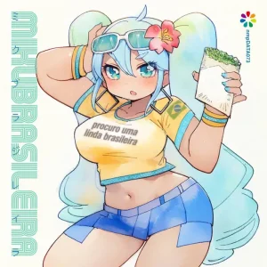 『Miku Brasileira』babababa ft. Hatsune Mikuアートワーク