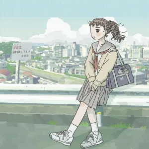 「偏西風の気まぐれ」午後の気流アートワーク