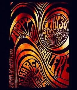 HAPPY AND DONNA LEAKEフライヤー