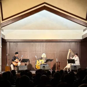 『"TANKS AND CHILDREN 〜 ハープとギターの夕べ " Live at 自由学園明日館 講堂 2025.1.25』直枝政広　Special Guest : tico moonアートワーク