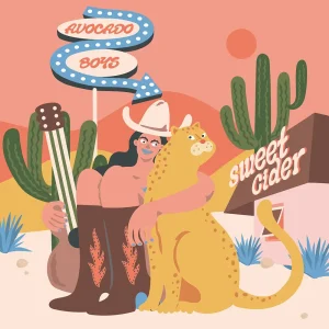 「Yoko (feat.Katie Ford)」AVOCADO BOYSアートワーク