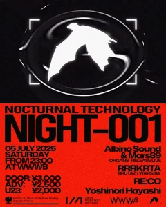 『NIGHT-001』フライヤー