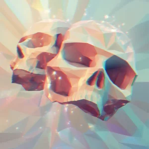 「SKULL GAL」DÉ DÉ MOUSE × MON/KUアートワーク