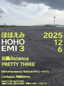 『ほほえみ3 デビューライブ』フライヤー