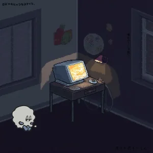 「バイトバイトくん」むにゃむにゃプラスチック。アートワーク