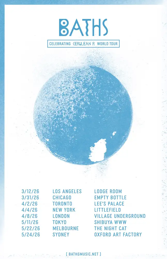 『Baths' Celebrating Cerulean』フライヤー