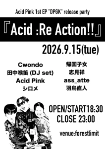 「Acid Re:Action!!」フライヤー