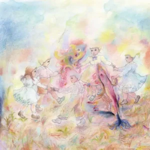 『Play Nursery Rhymes and Children's Songs（童謡と子供の歌を唄う）』/ Tokiyo Ooto & Orhythmoアートワーク