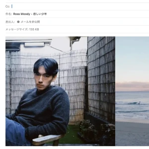 「悲しい少年」/ Ross Moodyアートワーク