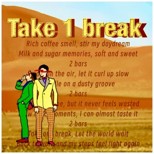 「Take 1 break」アートワーク