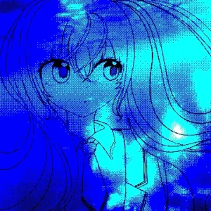 「Fading Glow (feat.初音ミク)」/ blue web.アートワーク