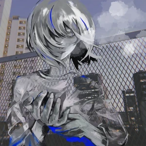 「ひとり、白い溜息」アートワーク