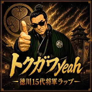『トクガワyeah - 徳川15代将軍ラップ』/ GACHABOTアートワーク