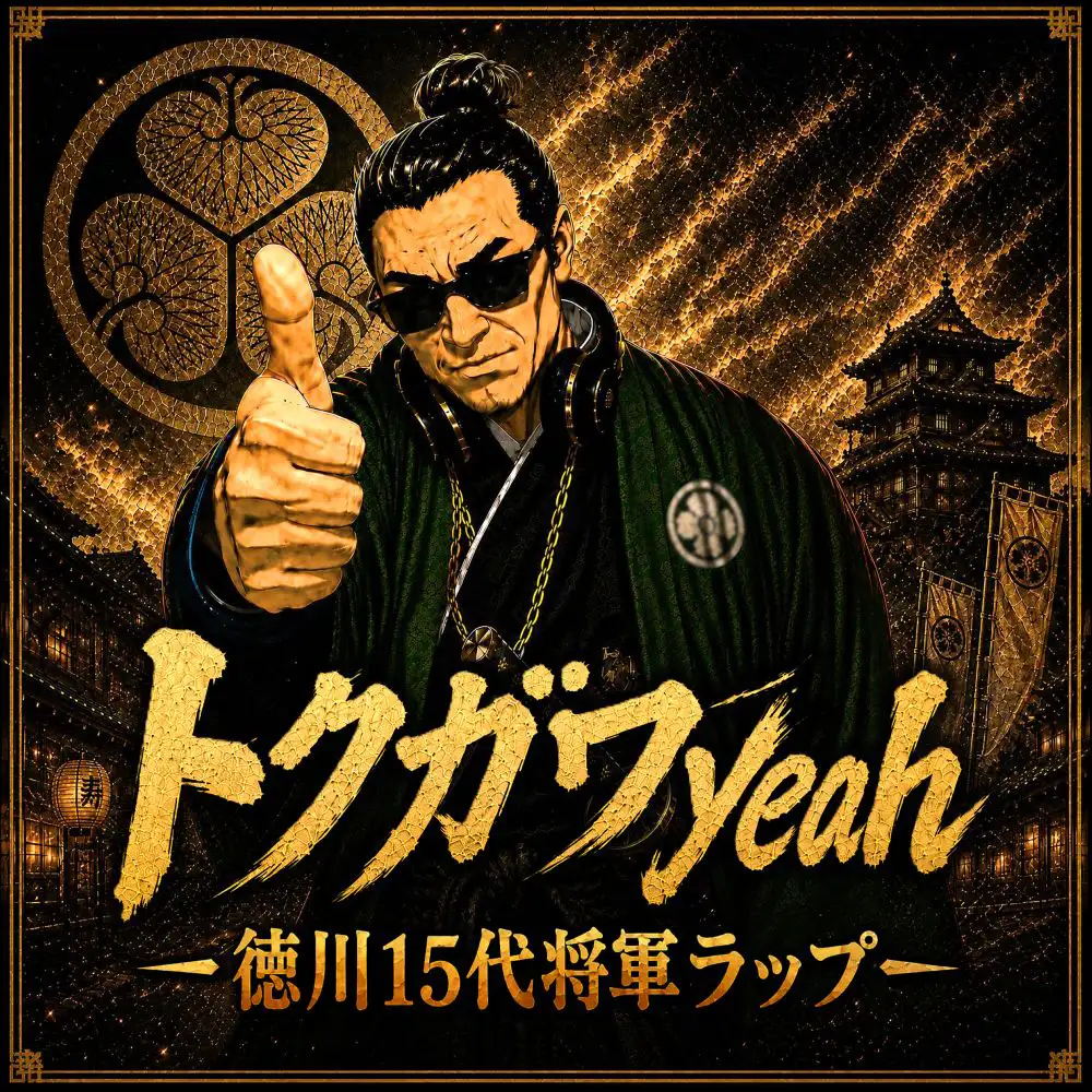 『トクガワyeah - 徳川15代将軍ラップ』/ GACHABOTアートワーク