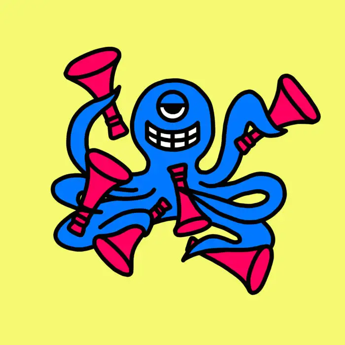 『Six Horns』Guchonアートワーク