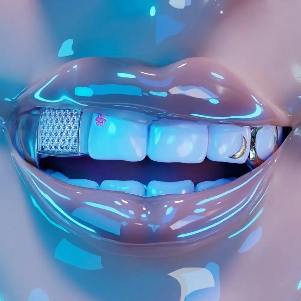 「UNDER THE MOON (Prod. dubby bunny)」/ mezz & ONJUICYアートワーク