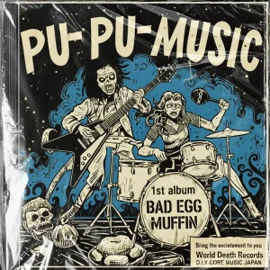 『BAD EGG MUFFIN』/ ぷーぷーmusicアートワーク