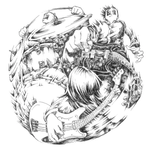 『爆音現実』/ sassya-アートワーク