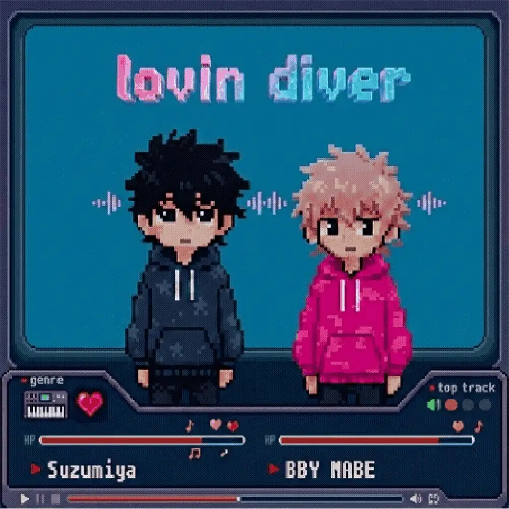 「lovin diver (feat. BBY NABE)」/ Suzumiyaアートワーク